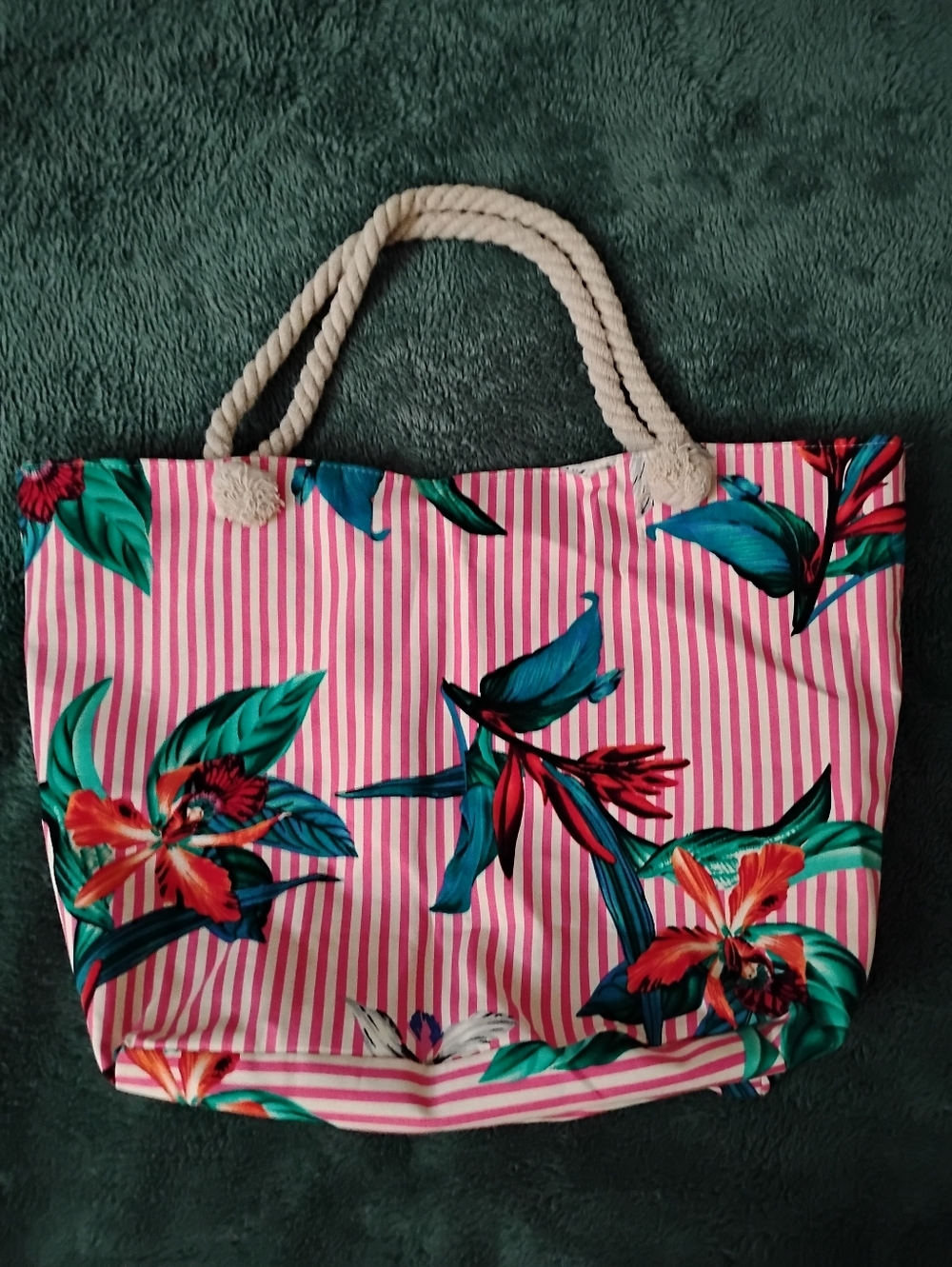 Floral Print Tote Bag Women's
